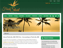 Tablet Screenshot of freshstartcpa.com